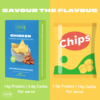 Low Carb Emporium Low Carb Protein Chips - Chicken Flavour (6 x 30g)