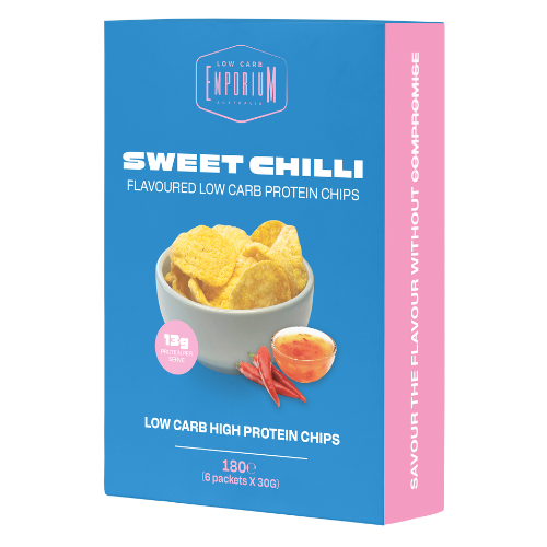 Low Carb Emporium Low Carb Protein Chips - Sweet Chilli Flavour (6 x 30g)