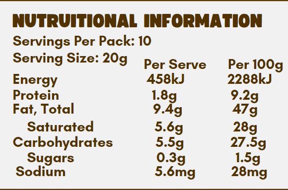 Low Carb Emporium No Added Sugar Baking Choc Chips - 200g