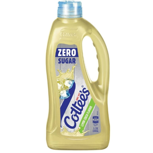 Cottee's Lemon Crush Flavour Cordial Zero Sugar - 1L