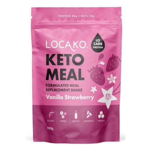 Locako Keto Meal Replacement – Vanilla Strawberry 700g