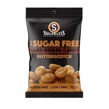 Sugarless Confectionery Co Hard Boiled Butterscotch flavoured Candy 