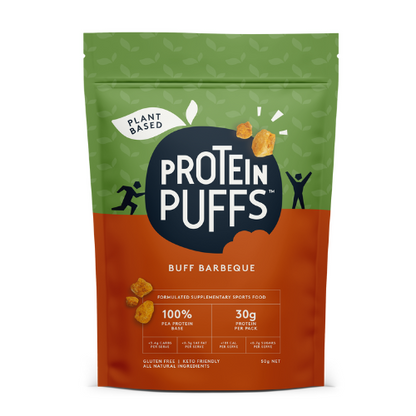 Protein Puffs - Plant Based - Buff Barbeque Protein Snack 