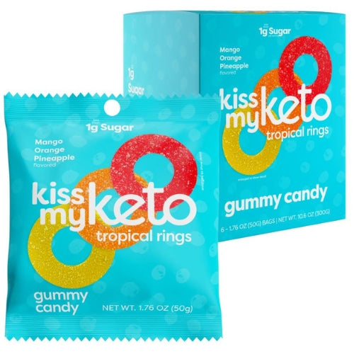 Kiss My Keto Tropical Rings - 6 x 50g (case)