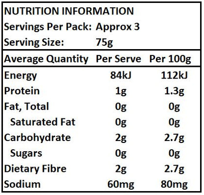 Palmini Hearts of Palm - Linguine Low Carb Pasta - 338gm net weight