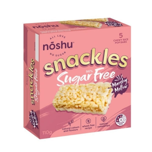 Noshu 96% sugar free marshy mellow snackles bars