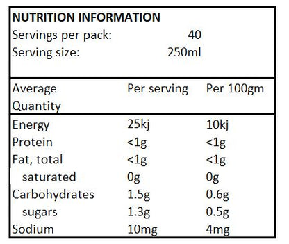 Diet Rite Apple Raspberry Cordial - No added sugar - 1L (Limit 1 per order)