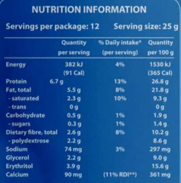 Justine's Keto Choc Chip Mini Protein Cookie Pouch 300g