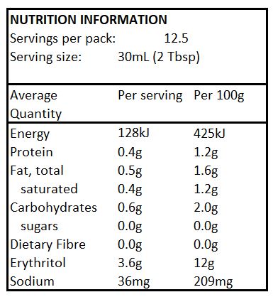 Lakanto Chocolate Flavoured Topping - 375mL