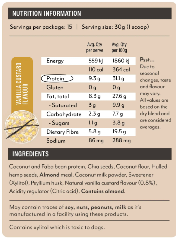 Instant best sale vanilla custard