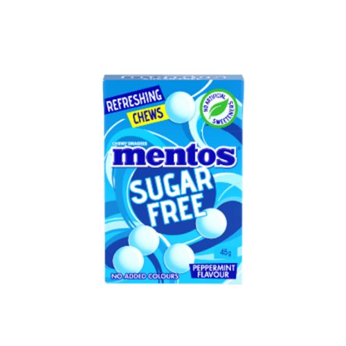 Mentos Sugar Free Peppermint Flavour Chews - 45g