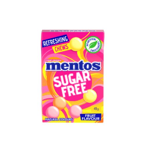 Mentos Sugar Free Fruit Flavour Chews - 45g